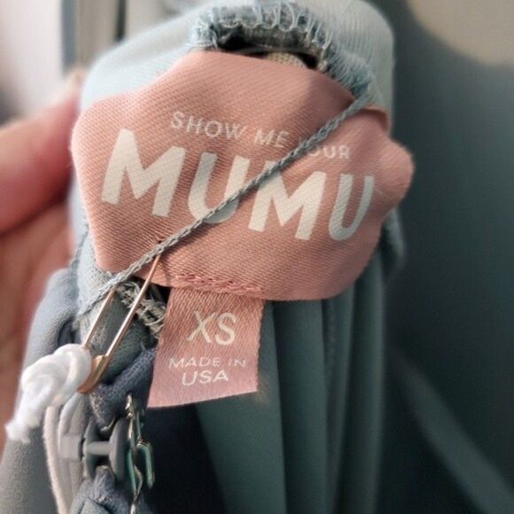 NEW Show Me Your Mumu Silver Sage Crisp Jenn Maxi Dress Size XS - Picture 8 of 8